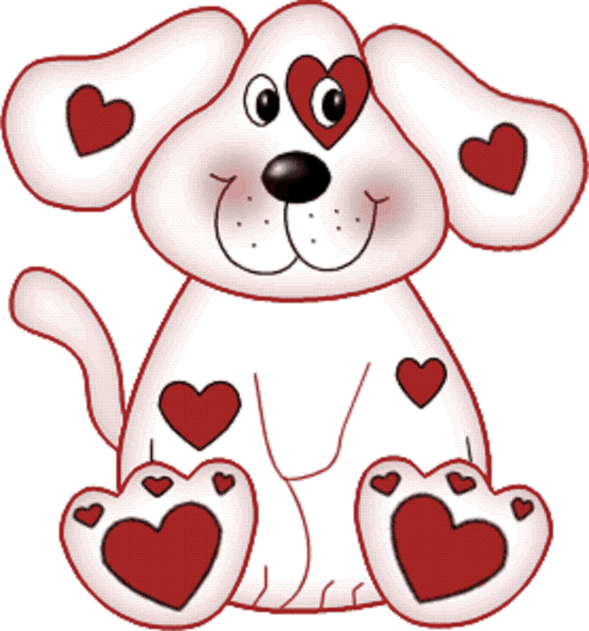 free dog valentine clipart - photo #1